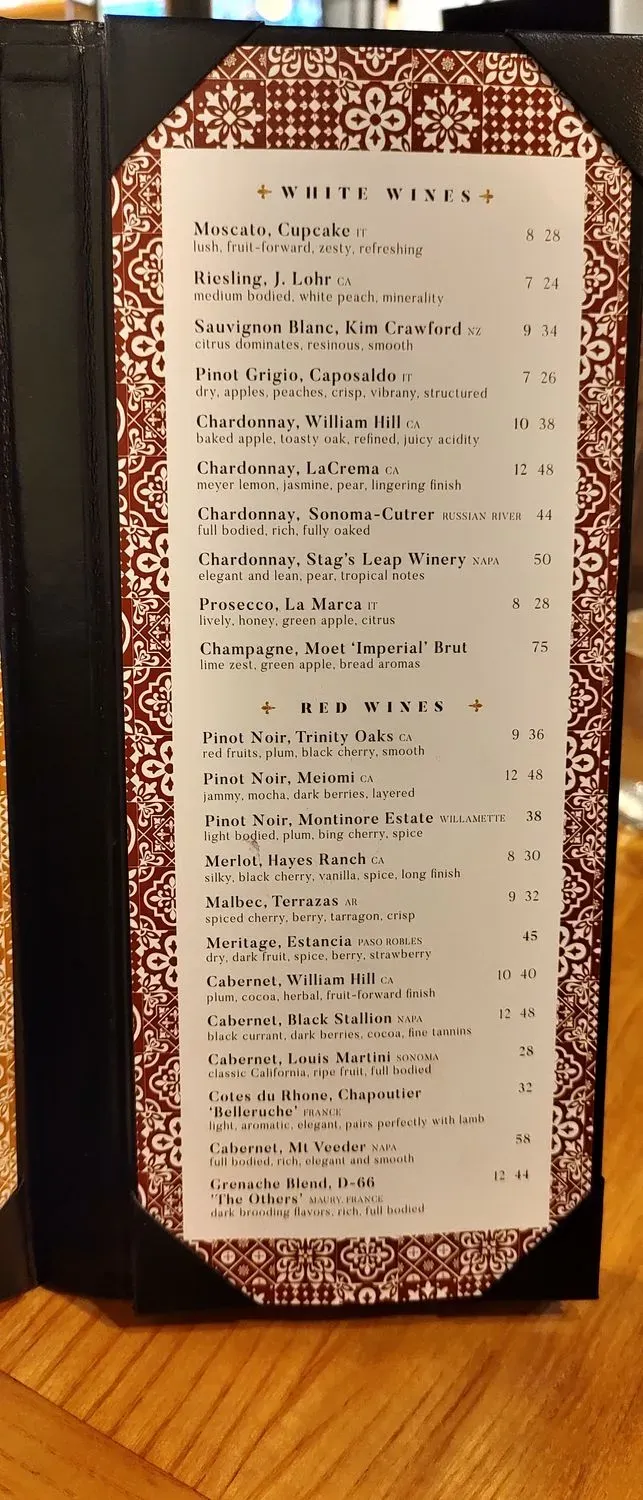 Poco Piatti Menu - Updated November 2025