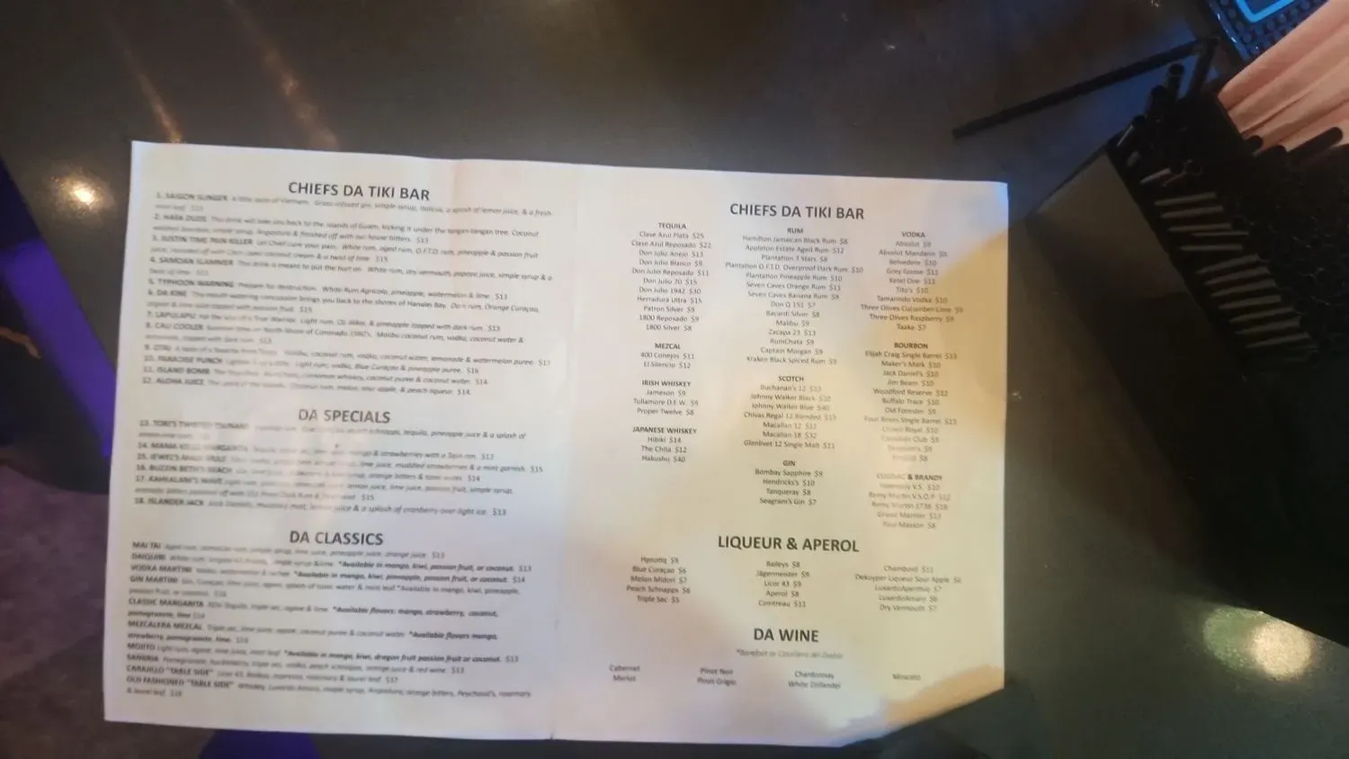 Menu 5