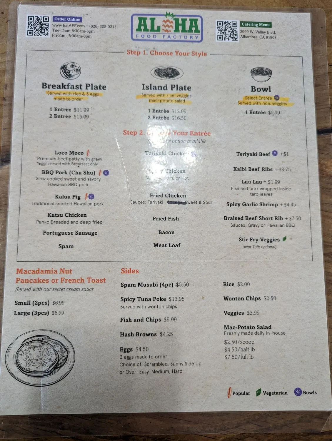 Menu 2