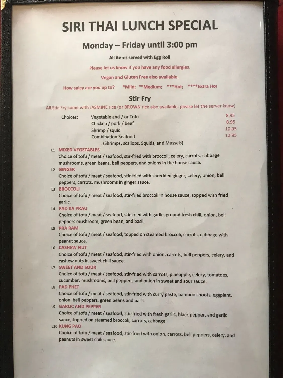 Menu 5