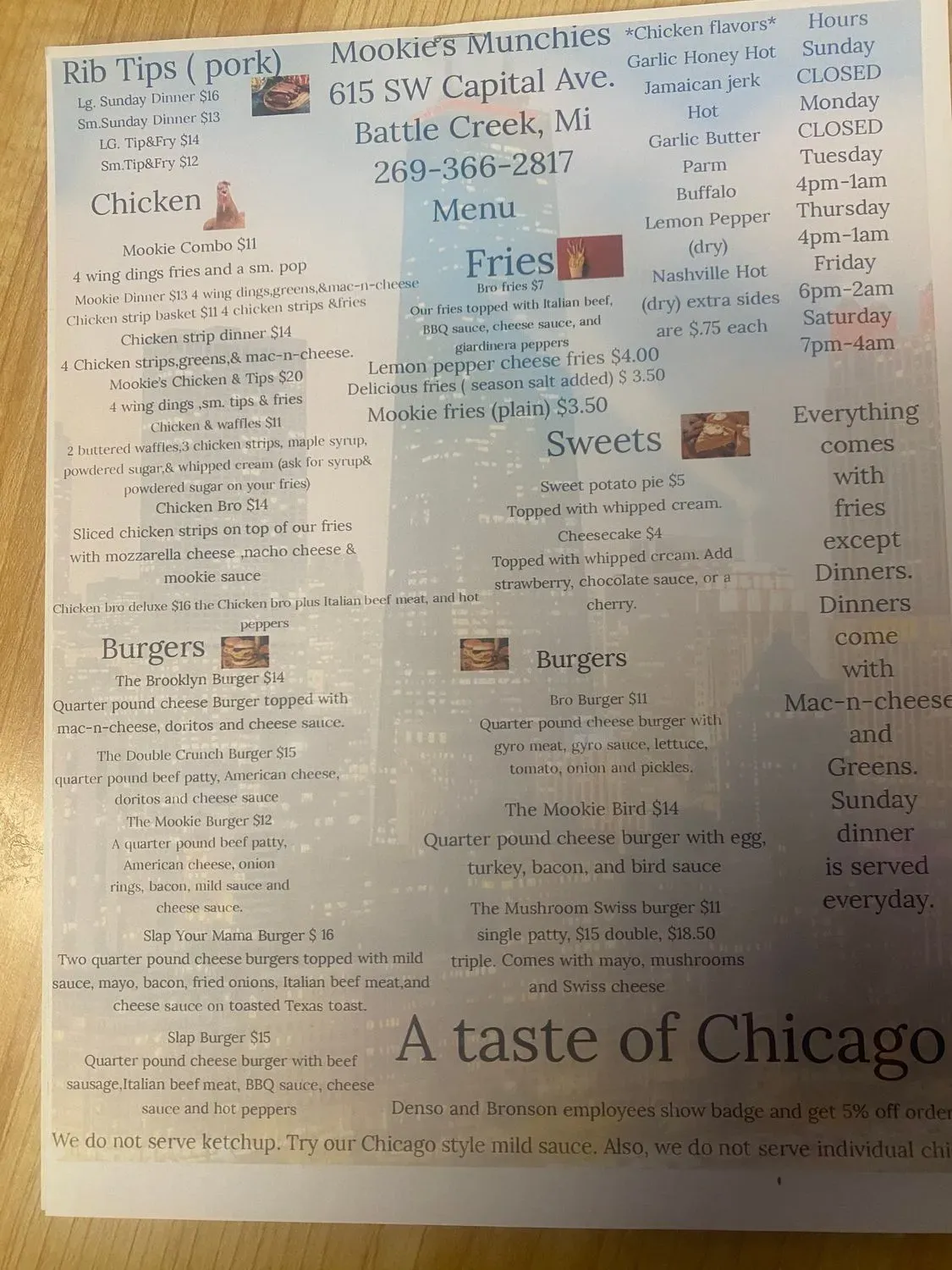 Menu 5