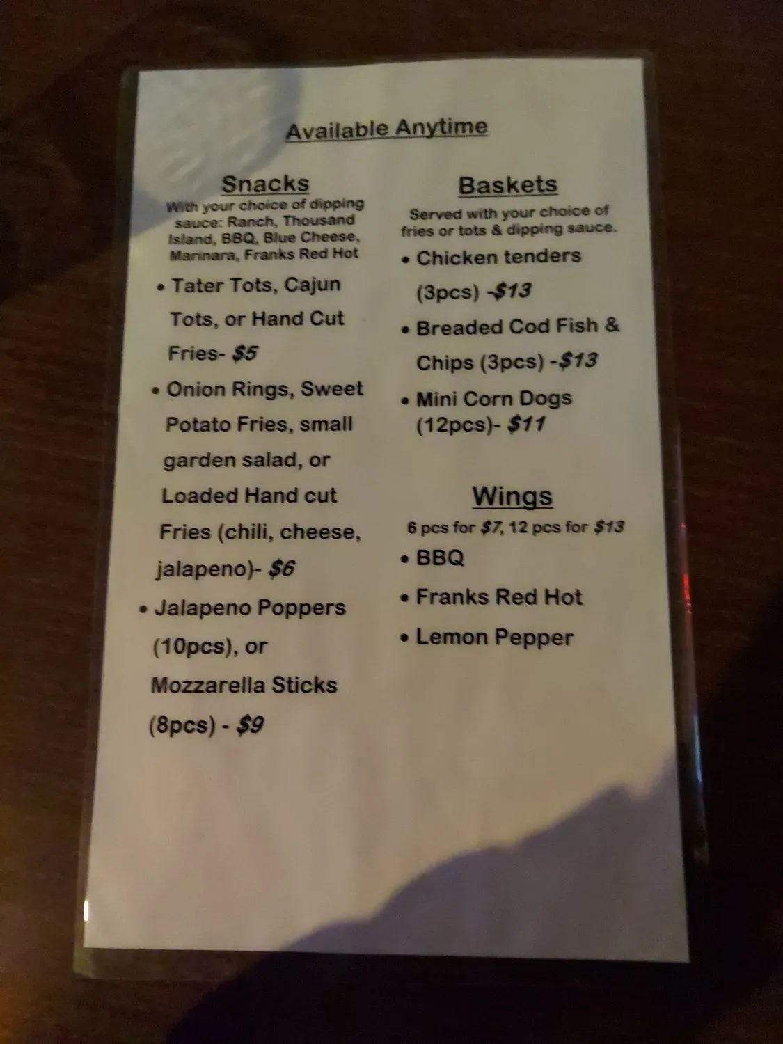 Menu 2