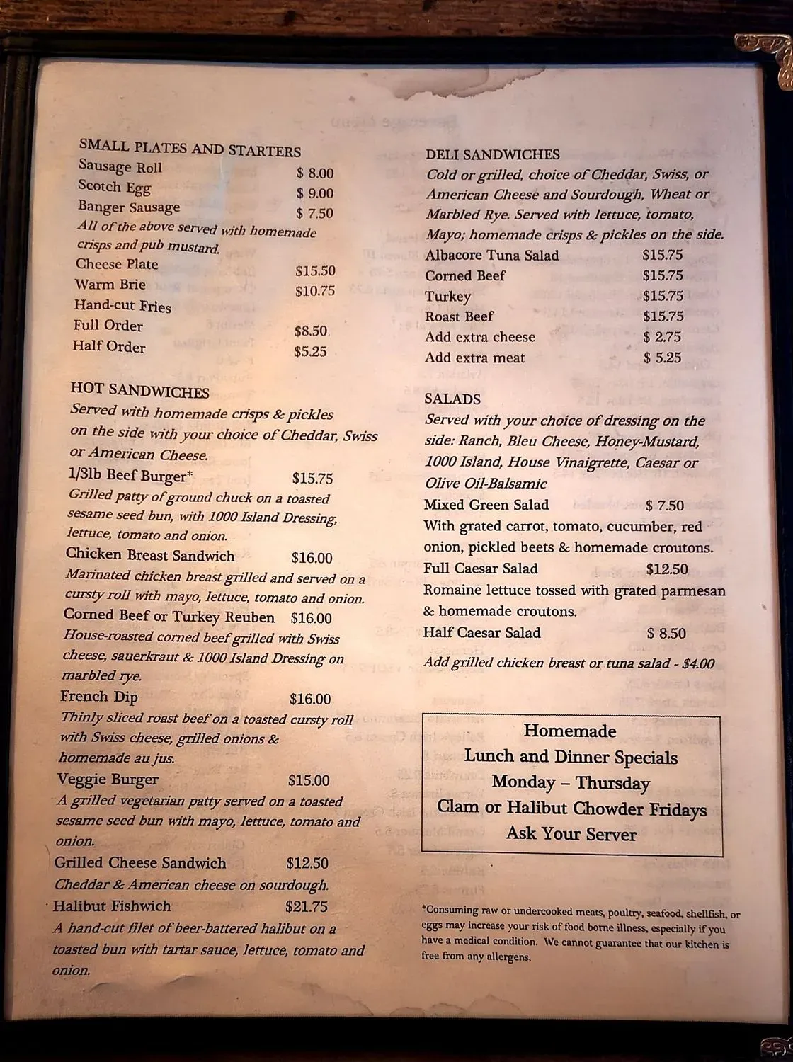 Menu 2