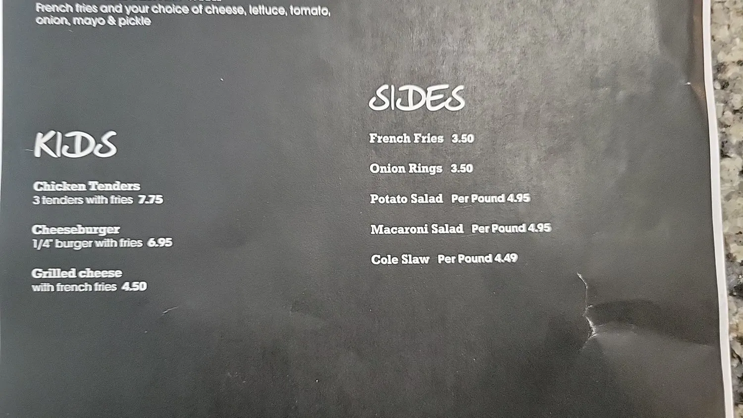 Menu 5