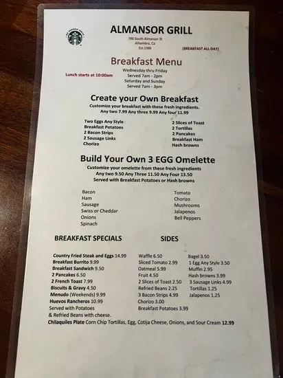 Menu 1