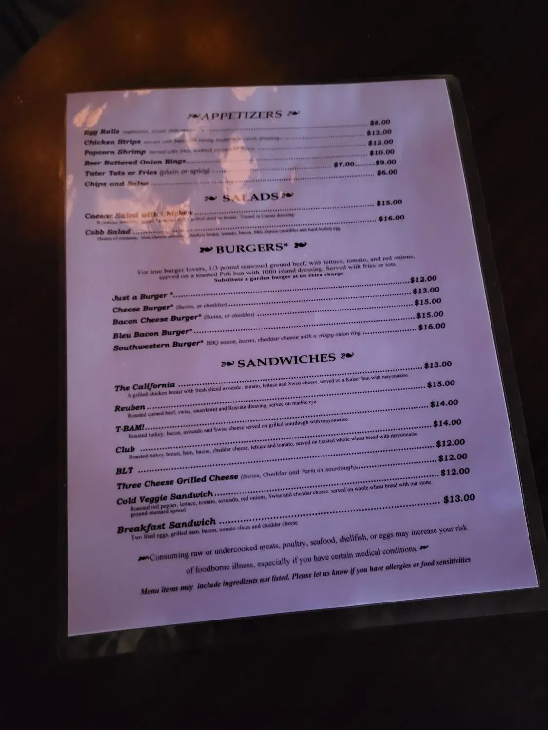 Menu 1