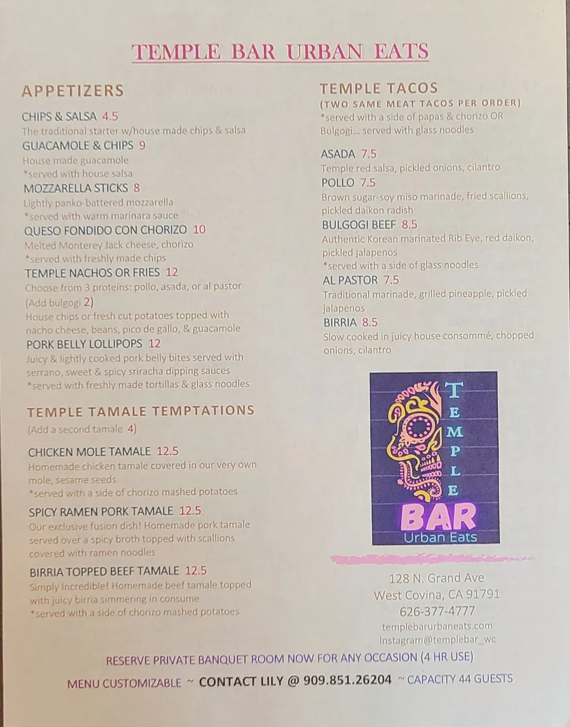 Menu 2