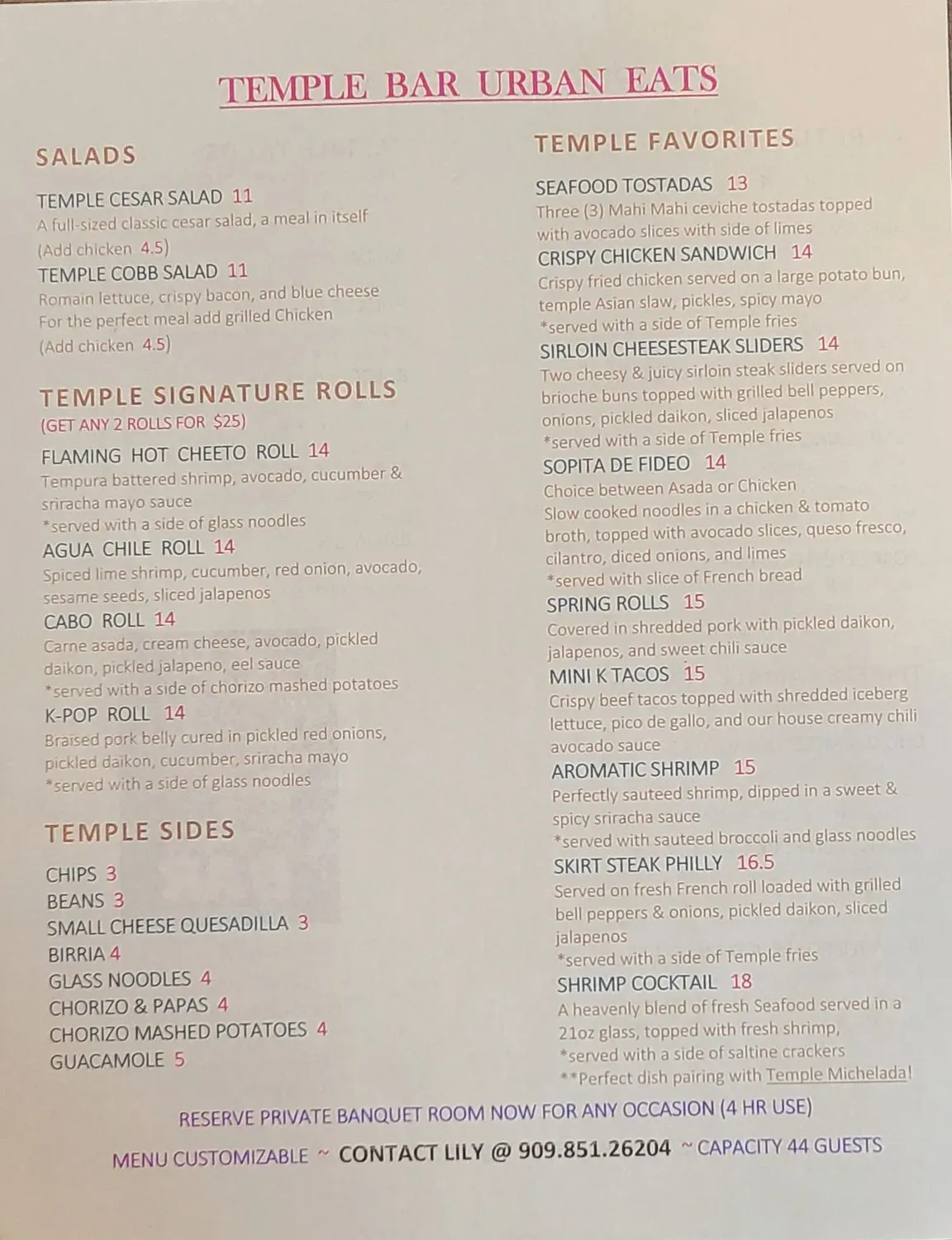 Menu 1