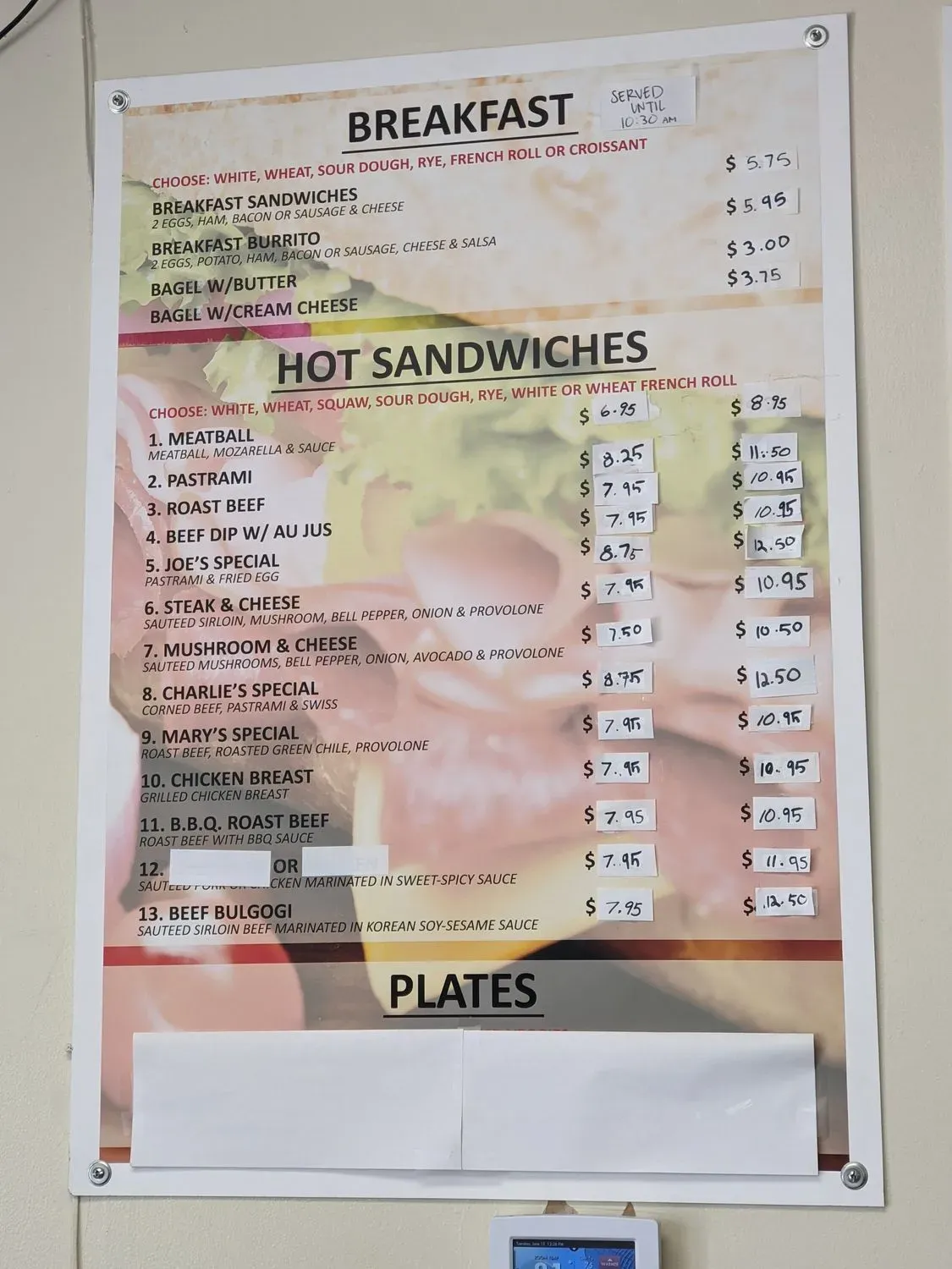 Menu 6