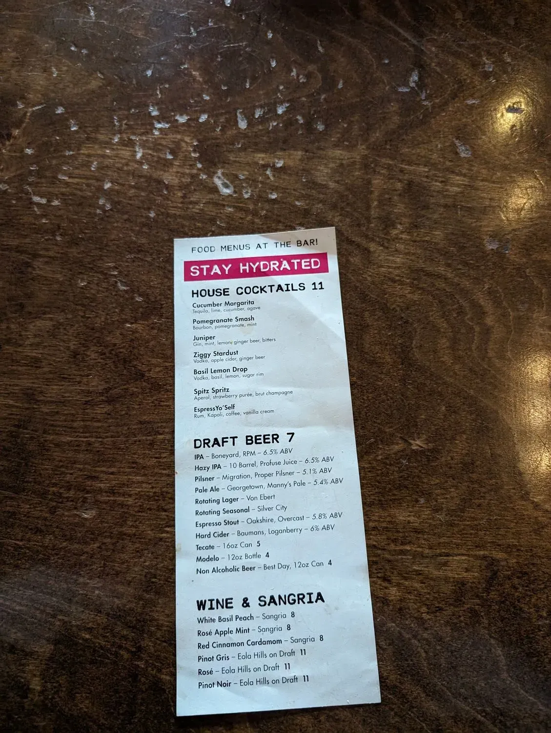 Menu 5