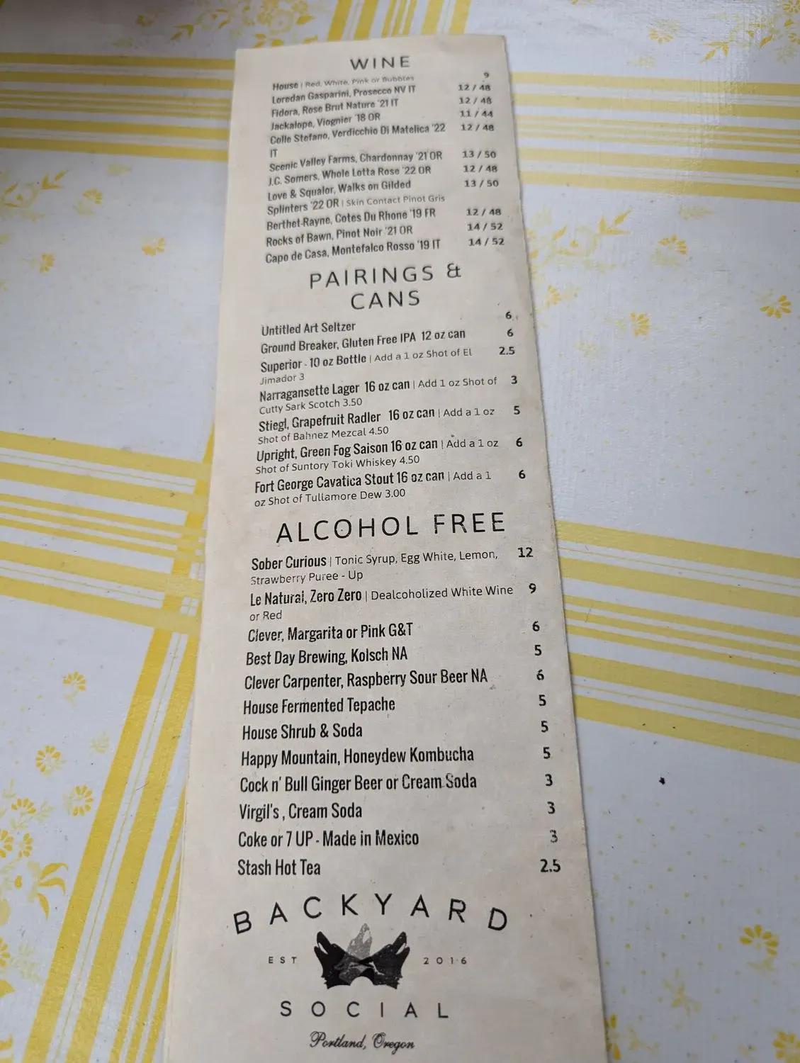 Menu 2