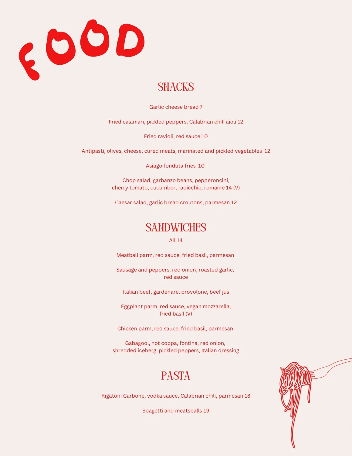 Menu 1