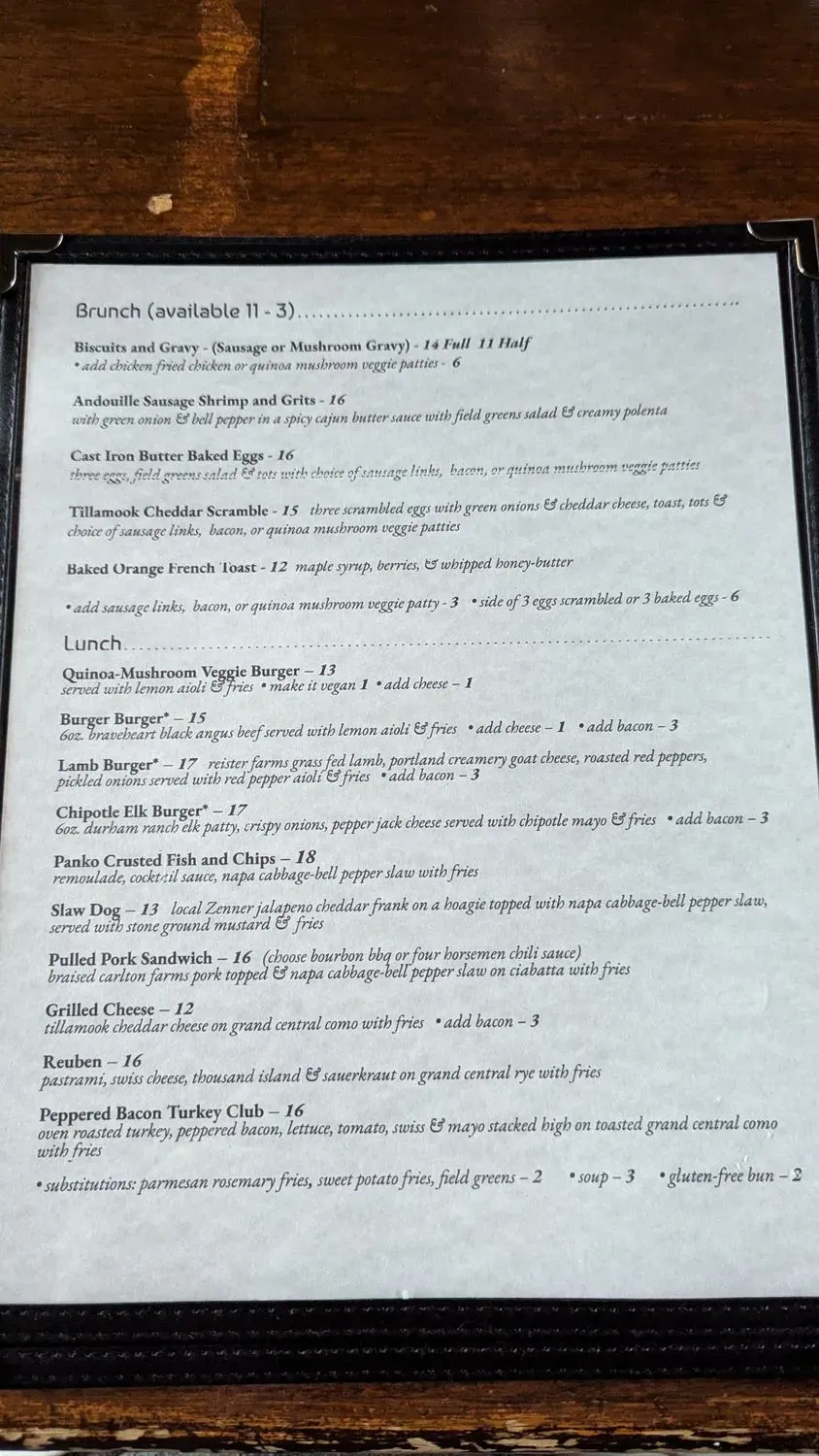 Menu 4