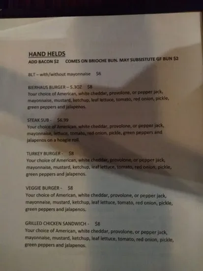 Menu 5