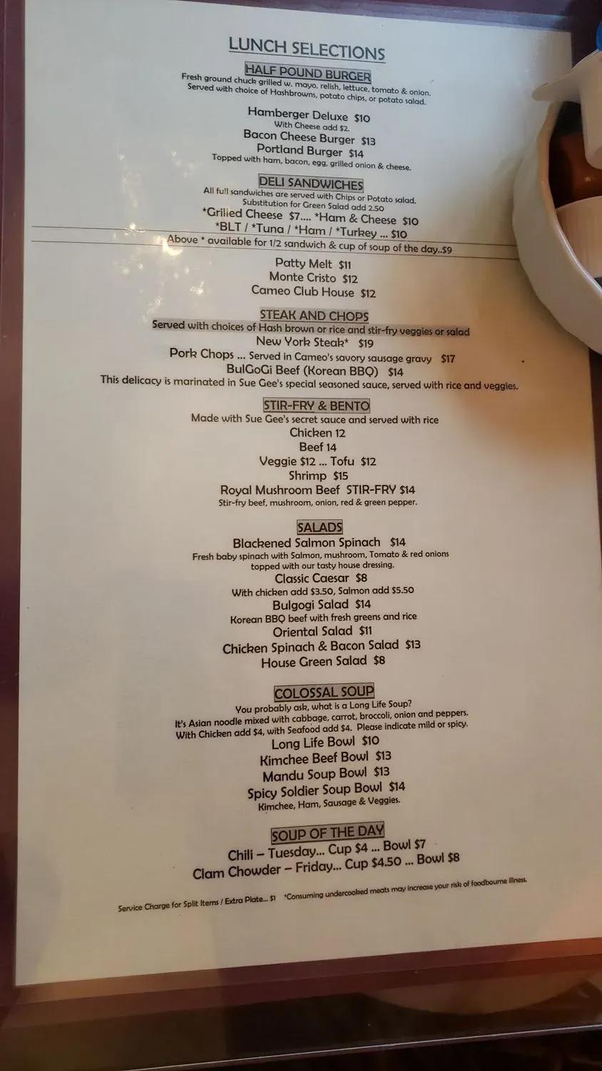 Menu 6