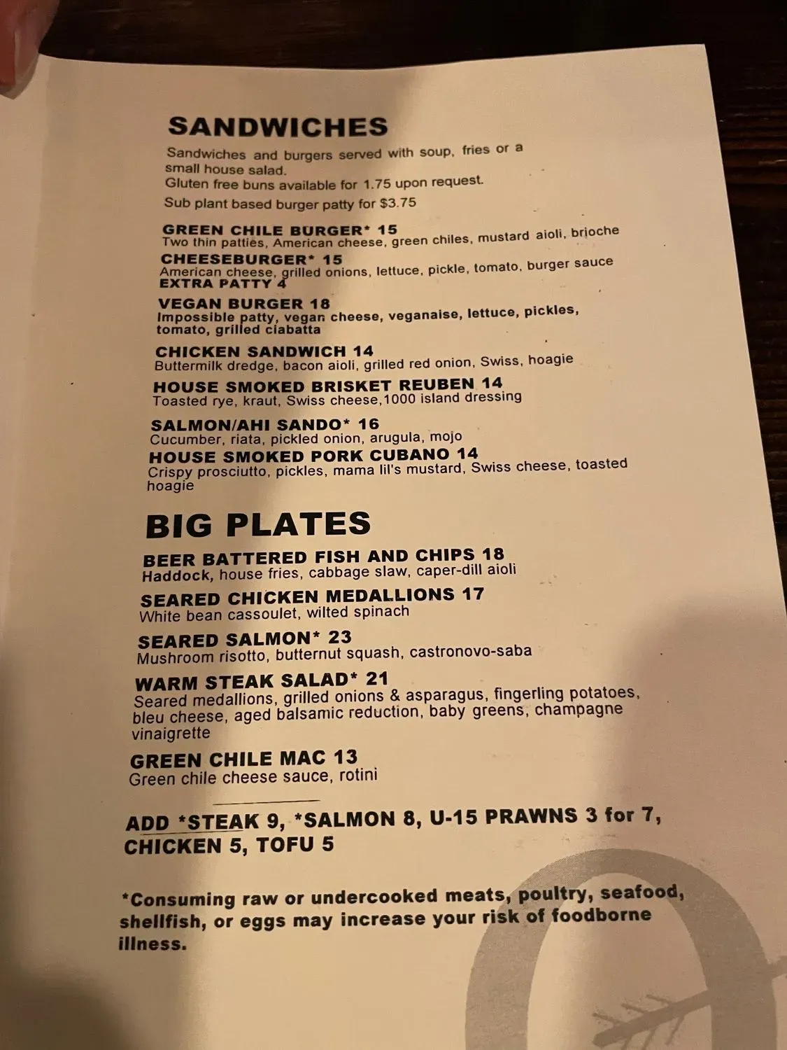 Menu 2