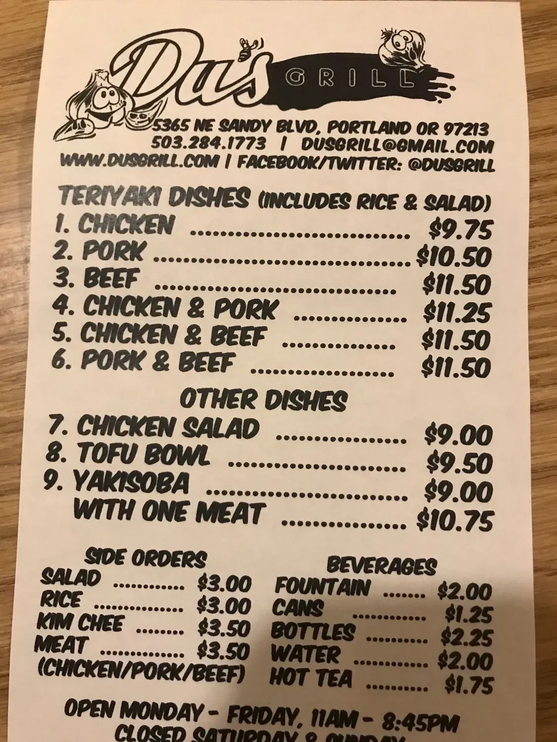 Menu 5