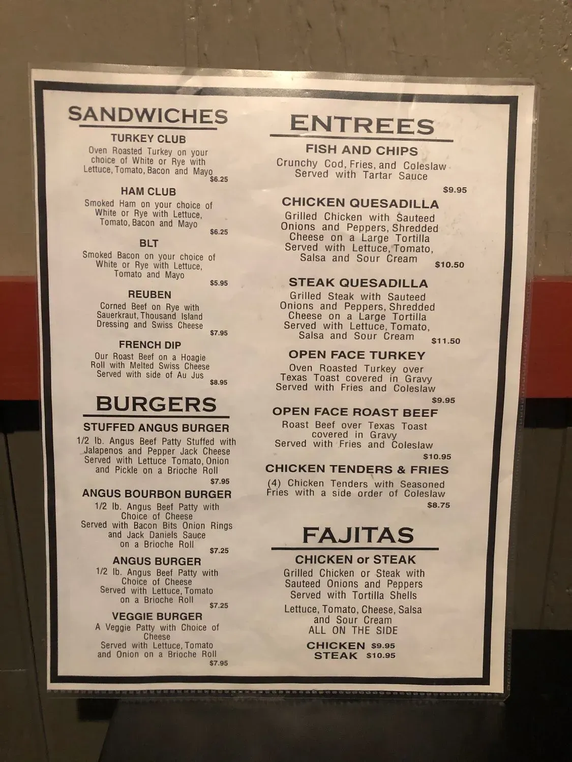 Menu 1