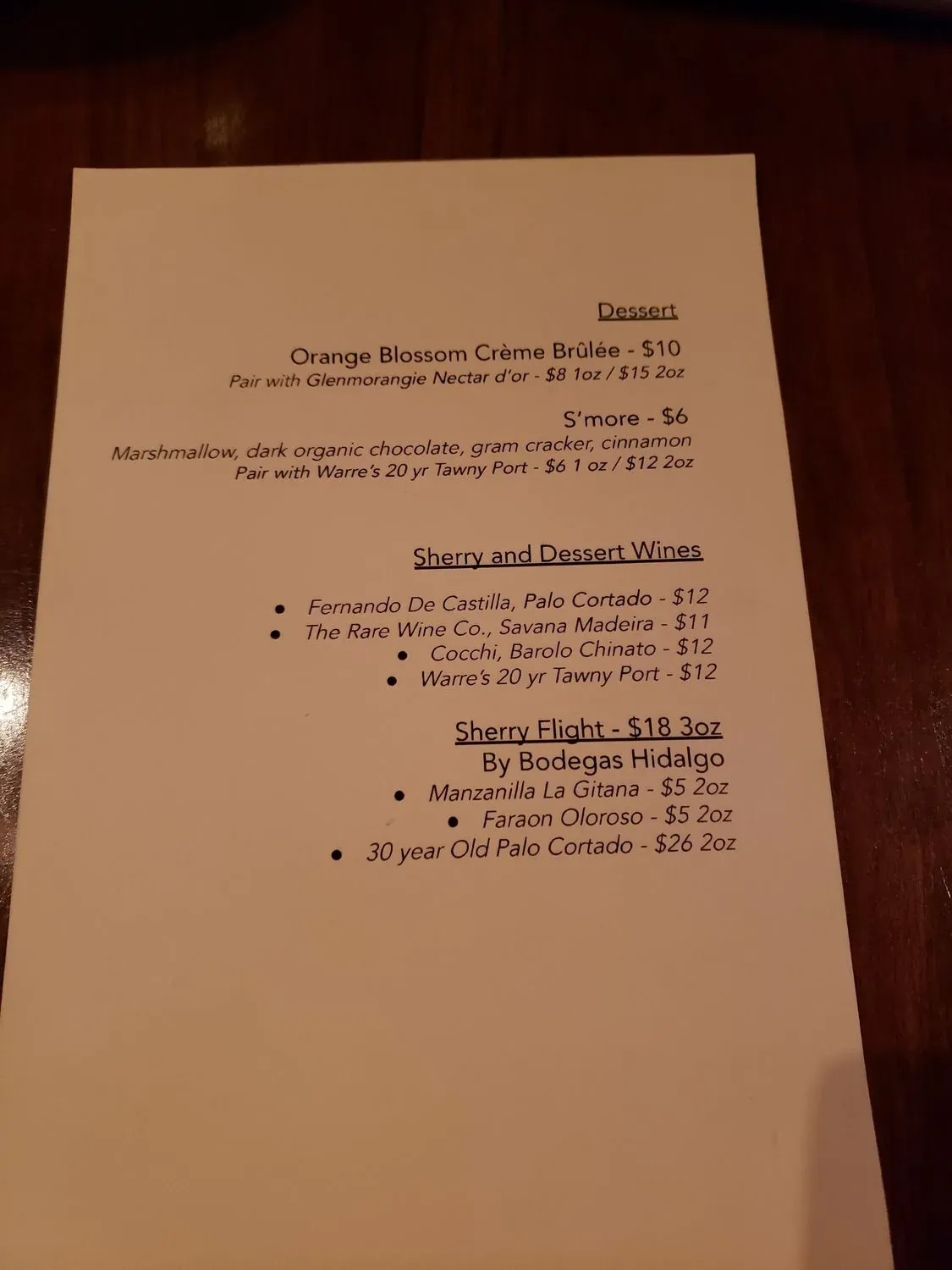 Menu 5