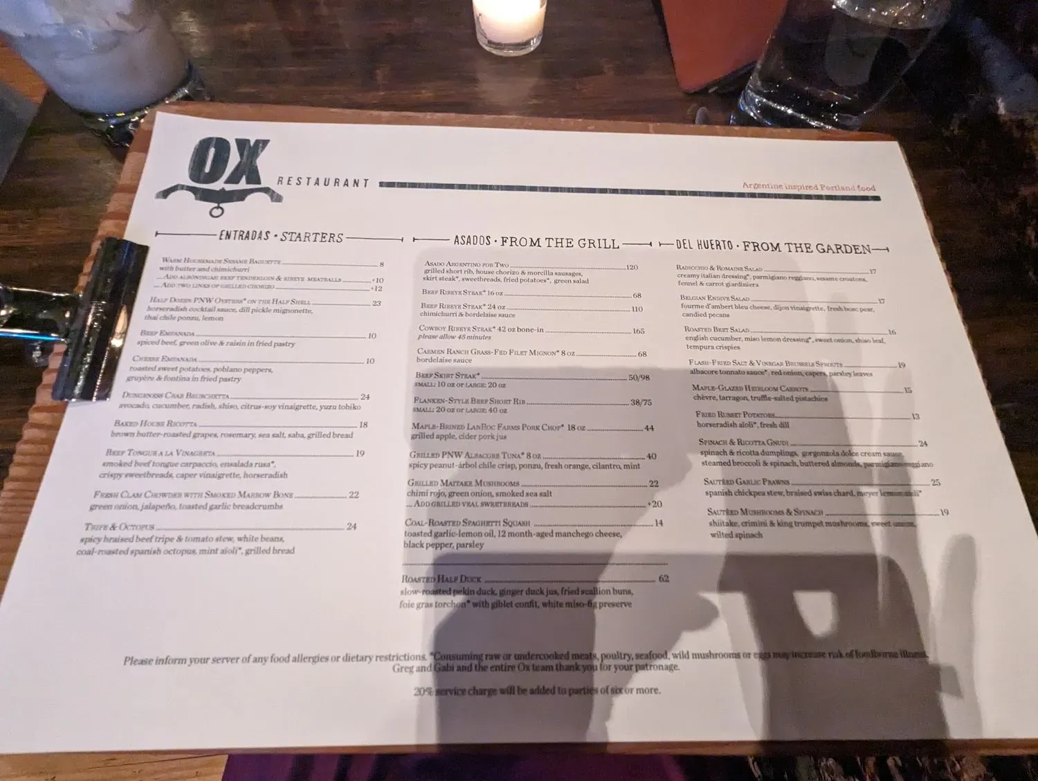 Menu 6