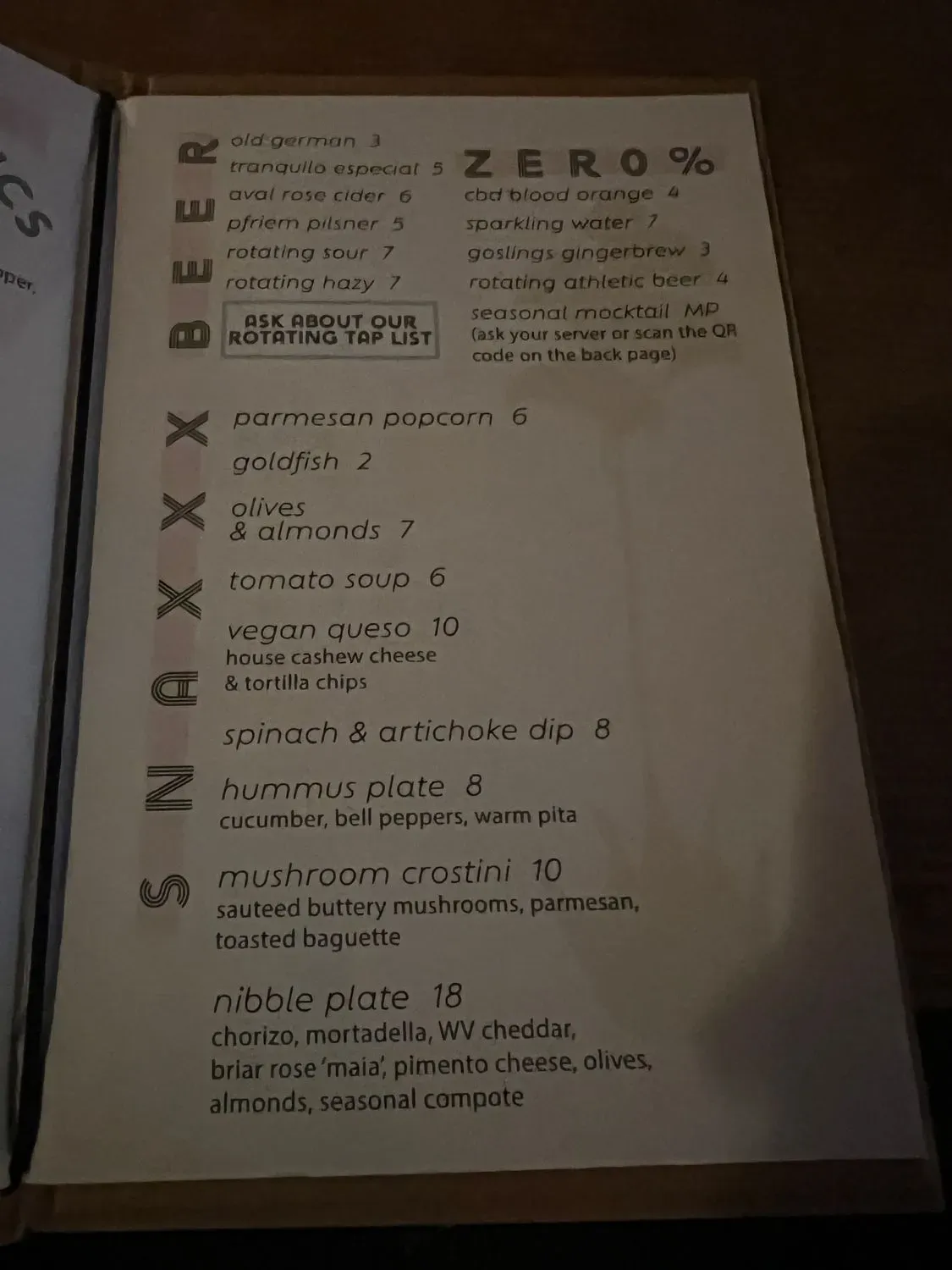 Menu 5