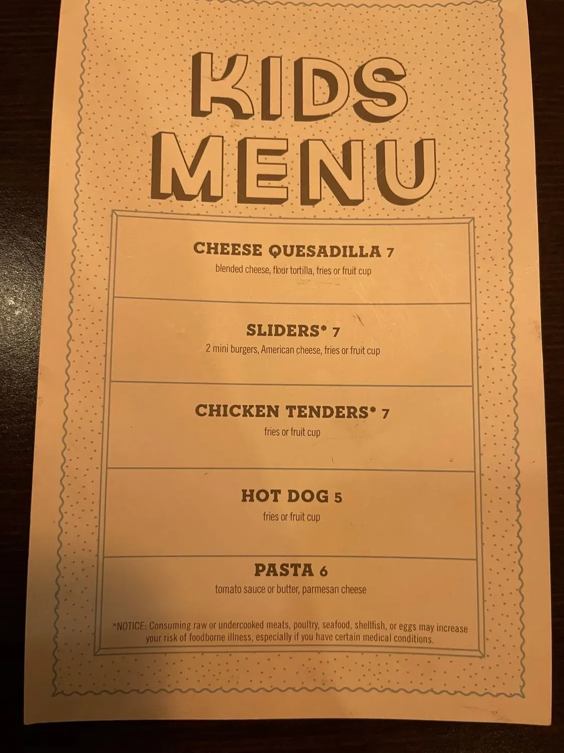 Menu 6