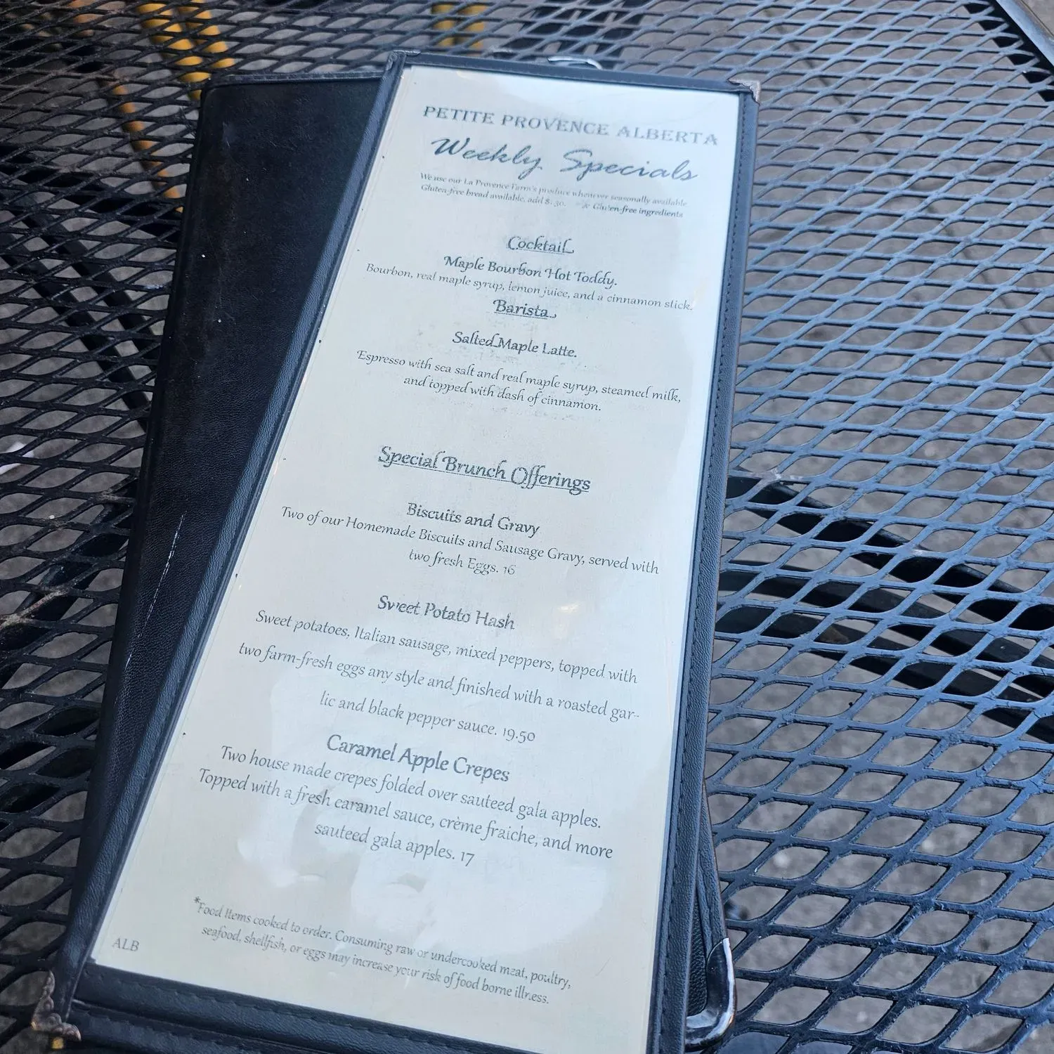 Menu 6