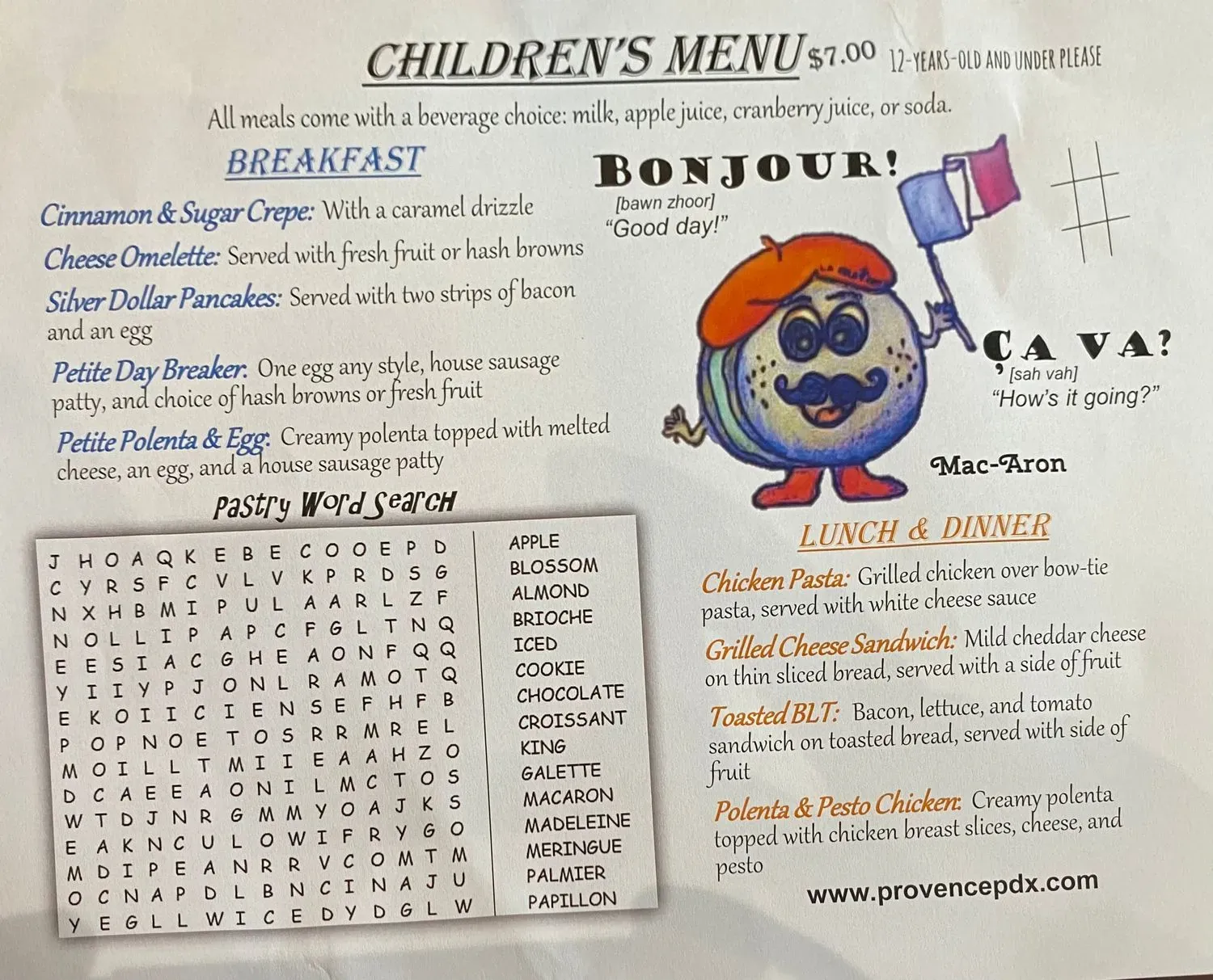 Menu 1