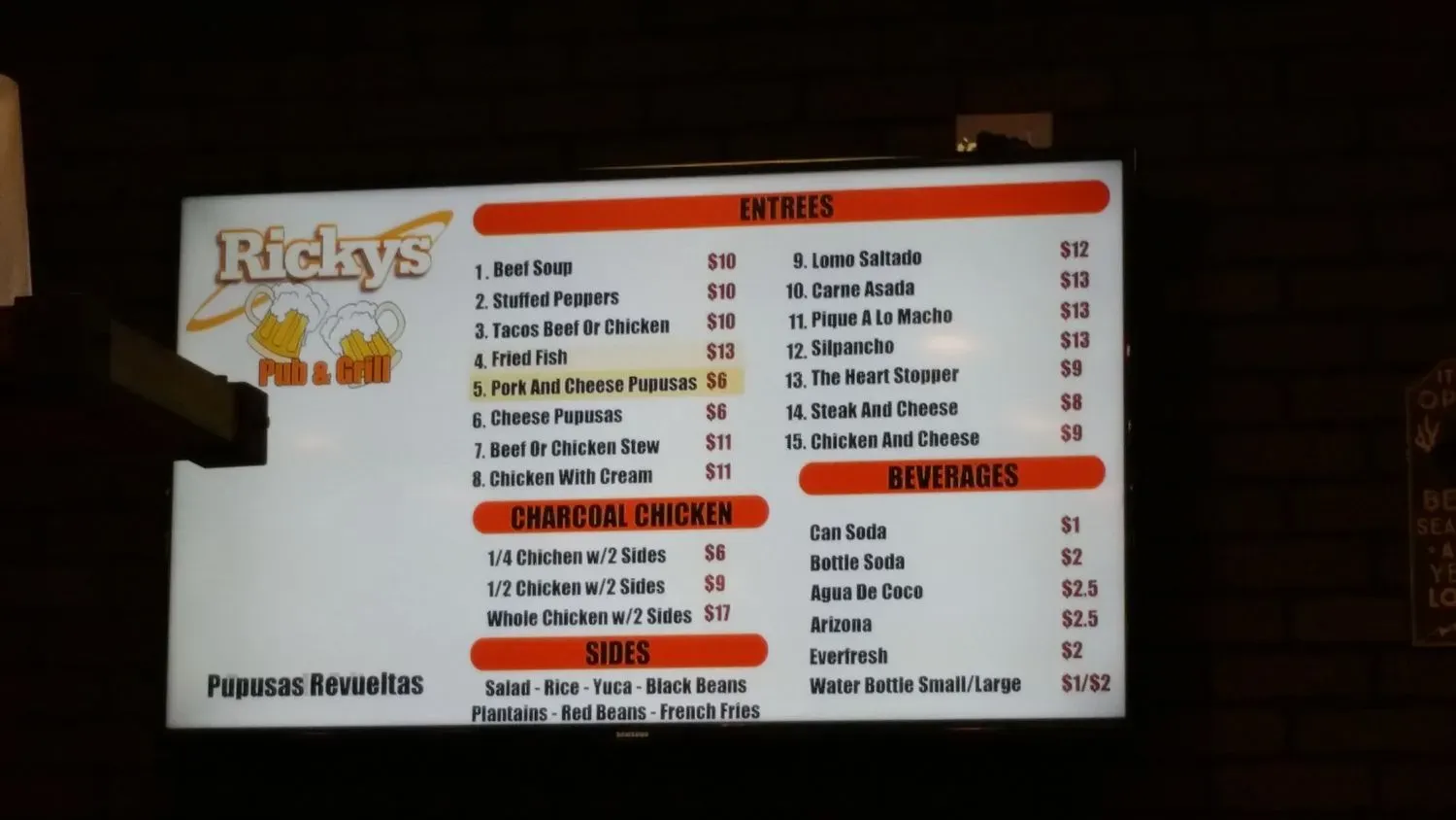 Menu 1