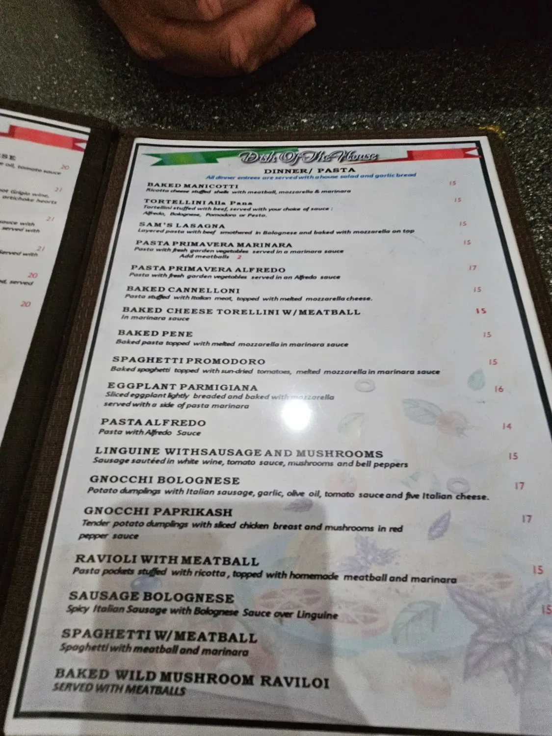 Menu 5