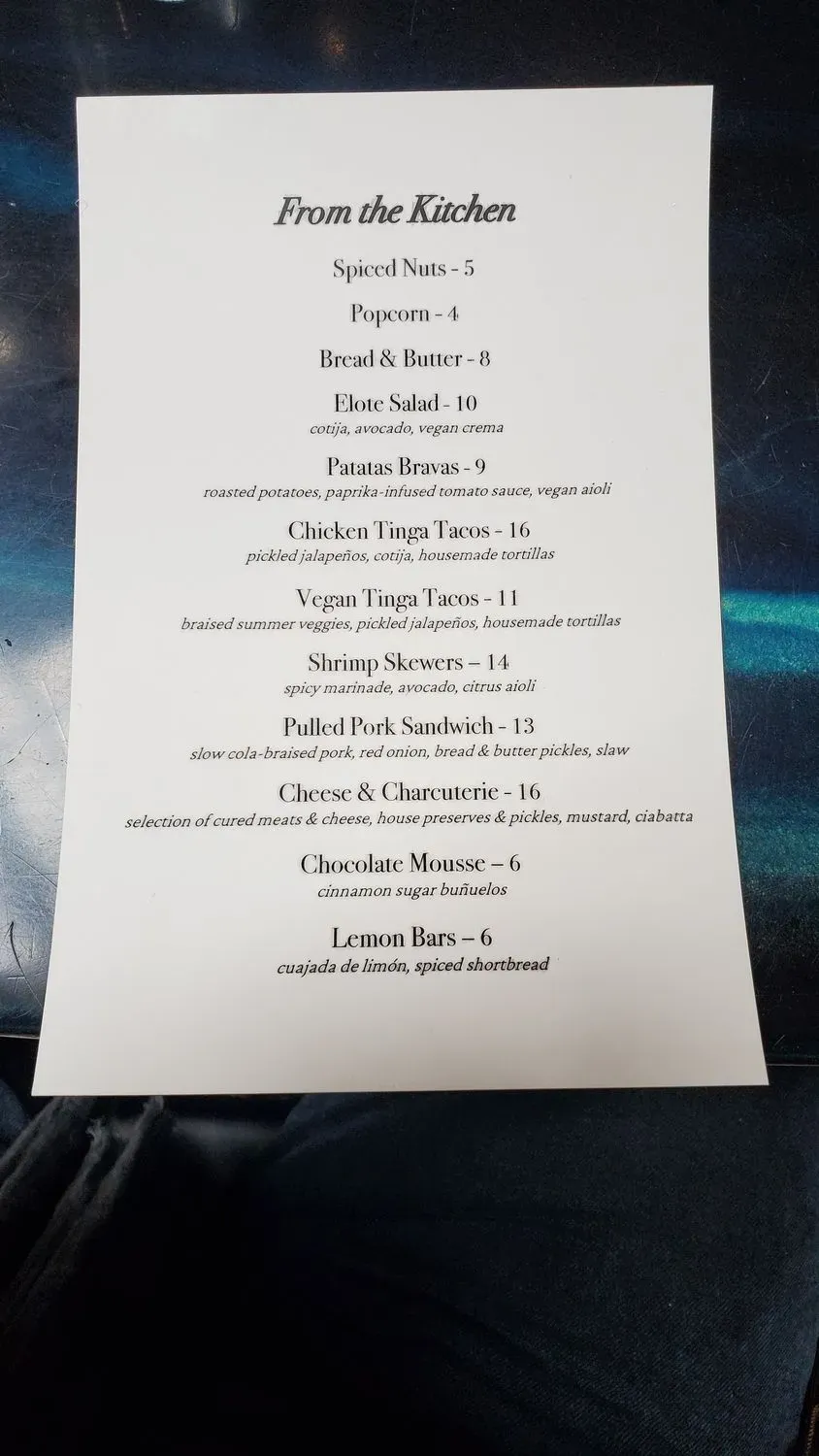 Menu 6