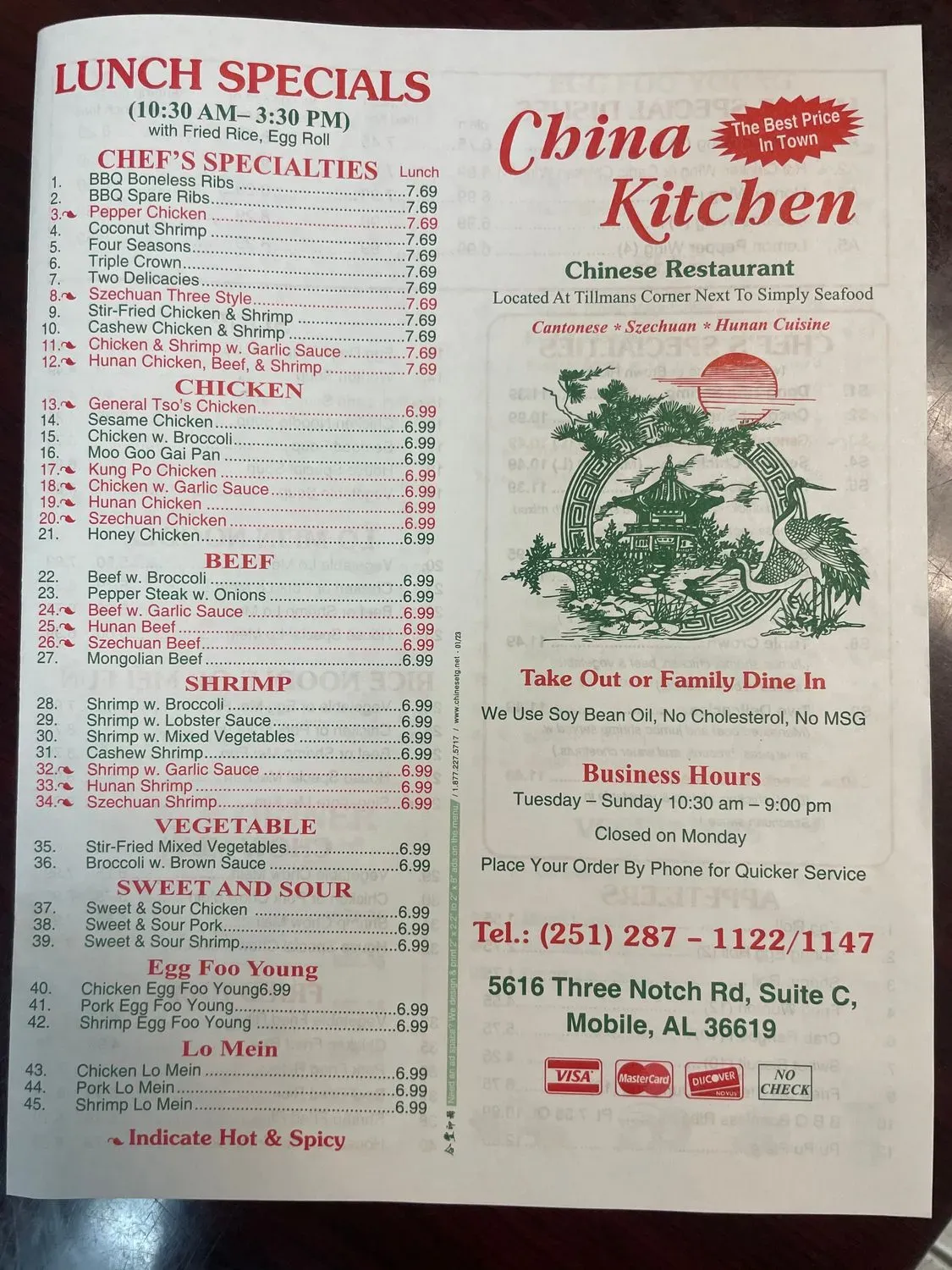 Menu 1