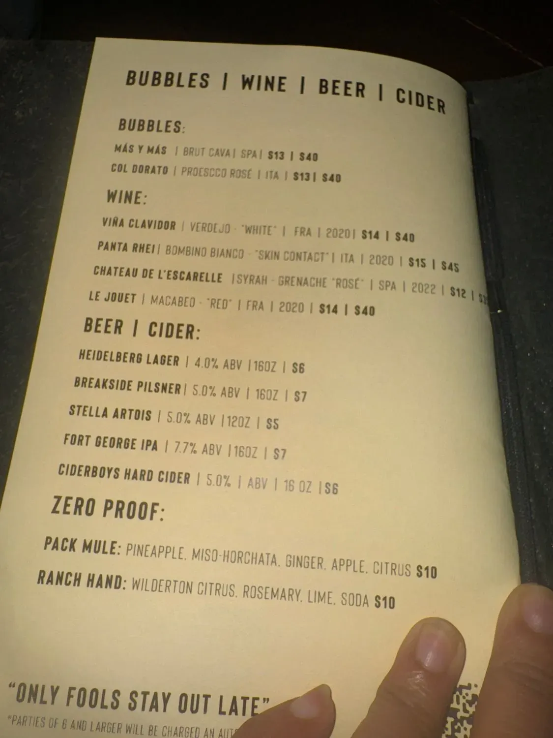 Menu 6