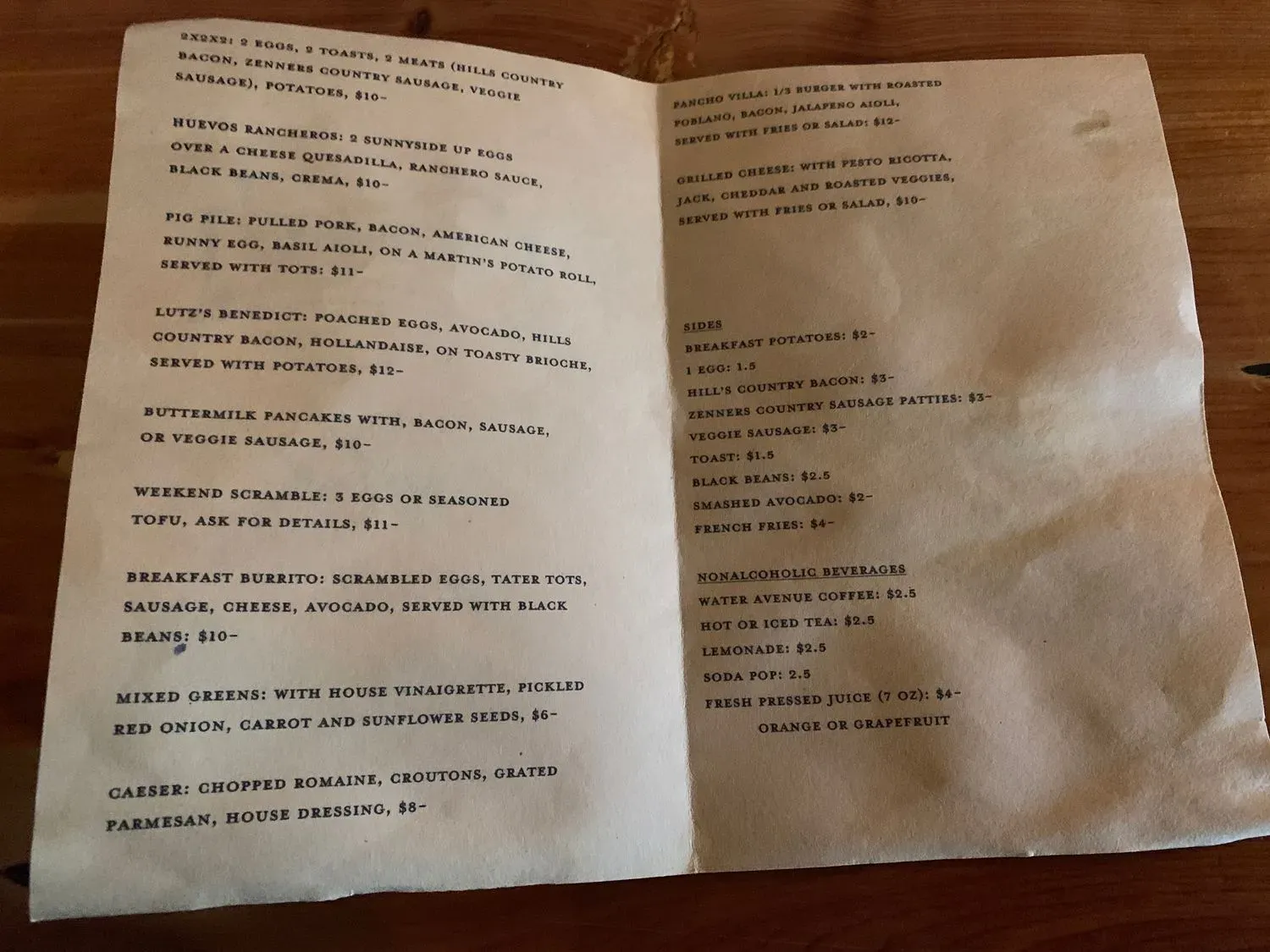 Menu 2