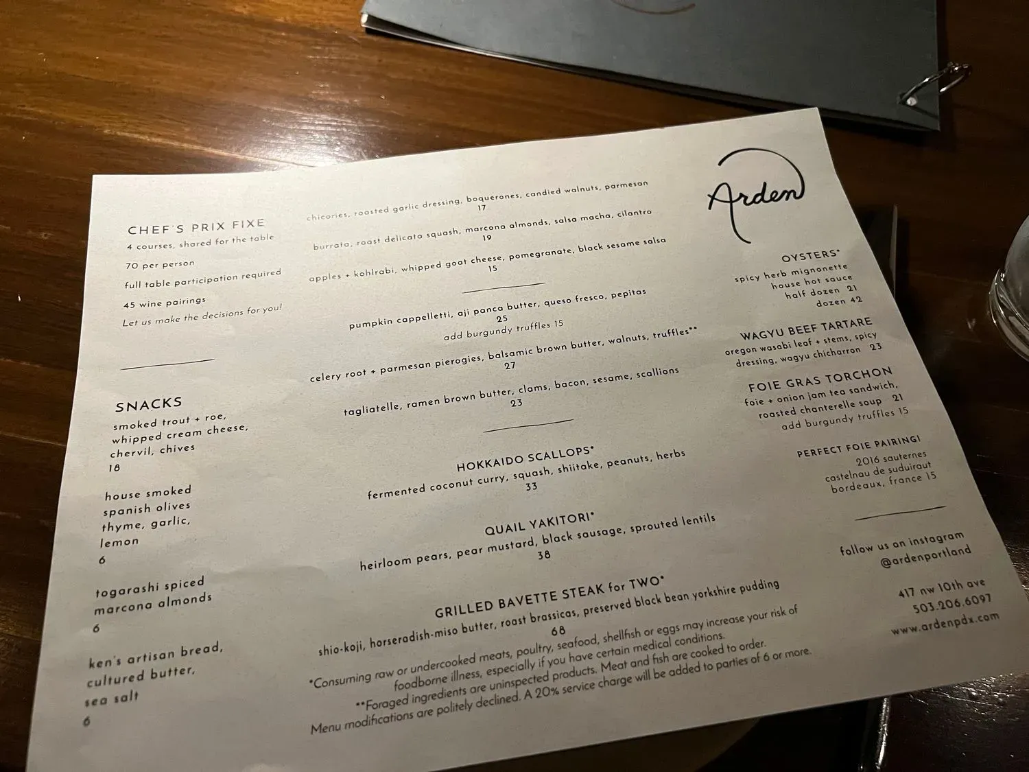 Menu 5