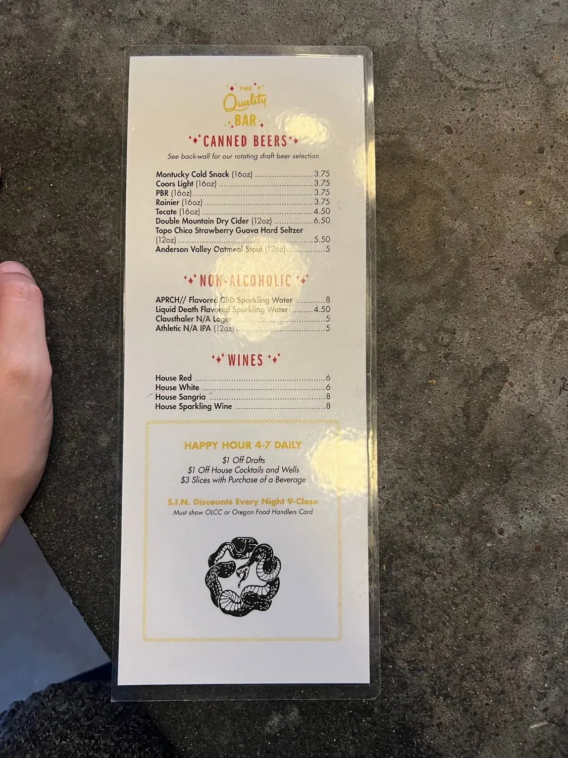 Menu 5