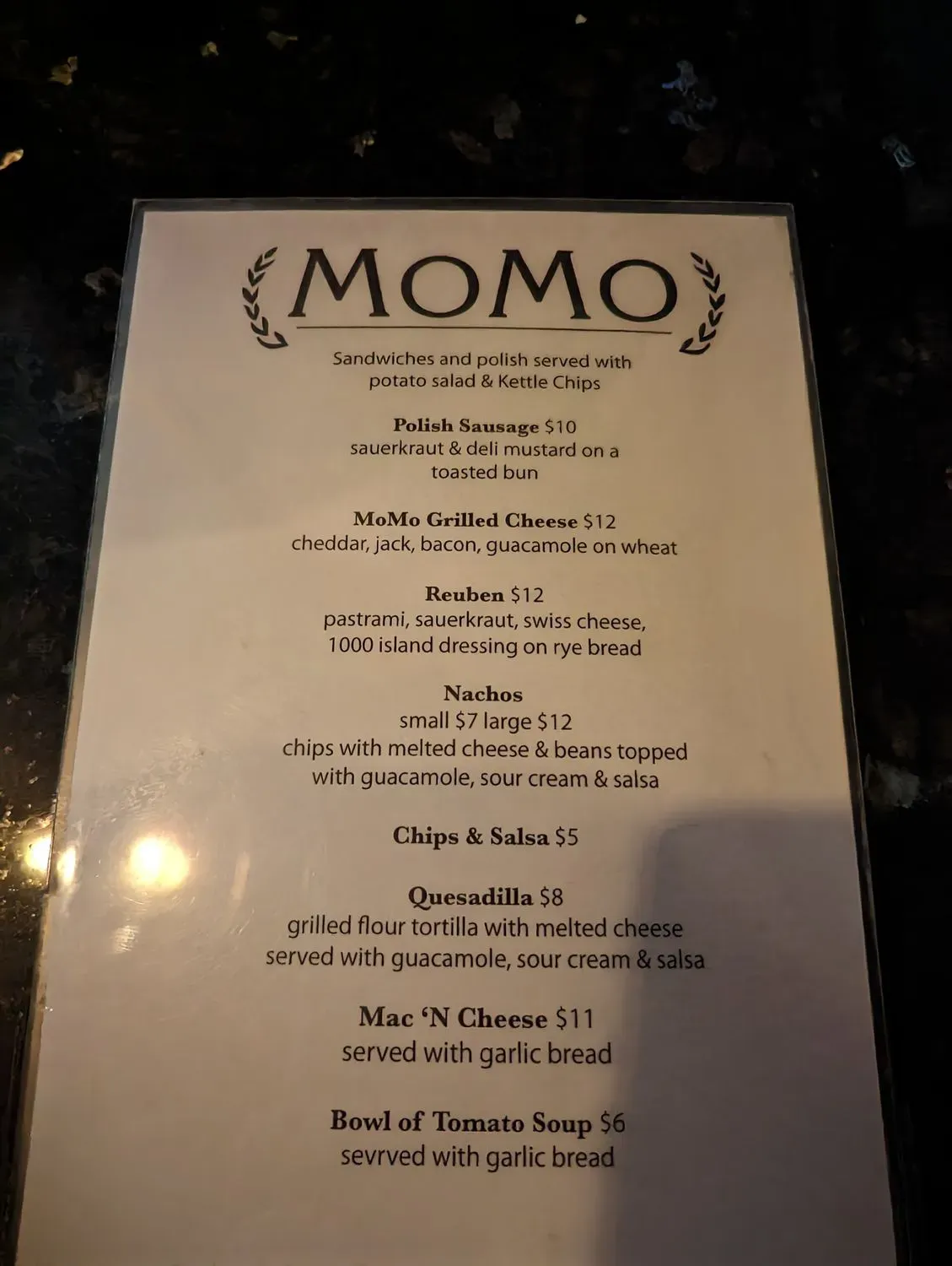 Menu 1