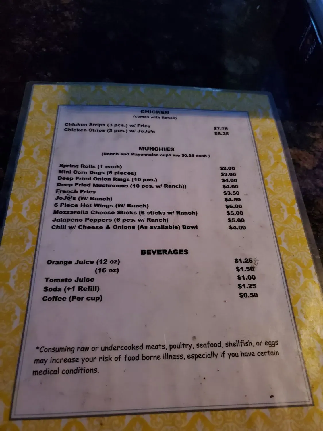 Menu 3