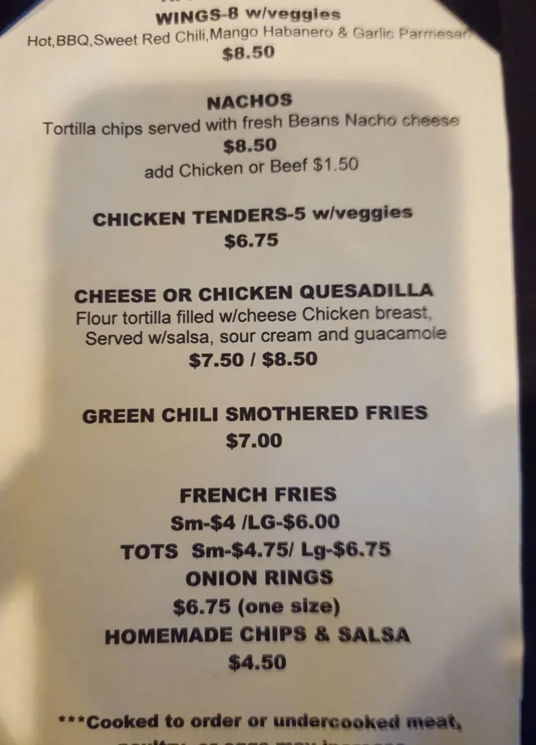 Menu 1