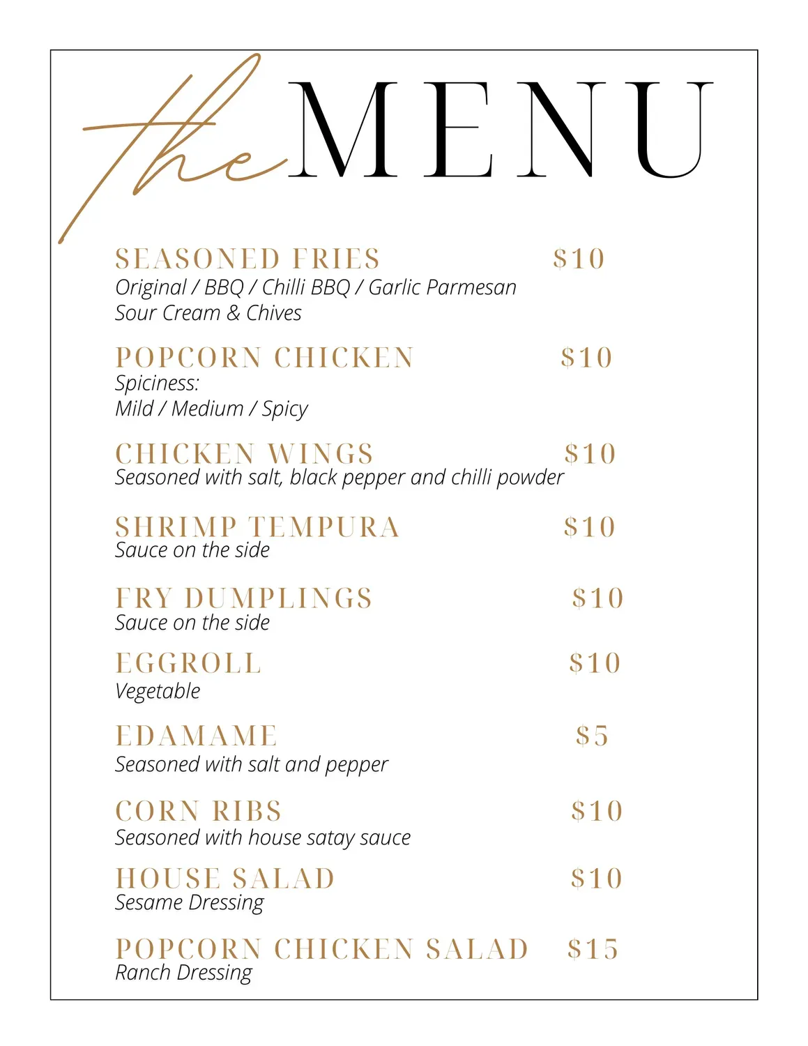 Menu 1