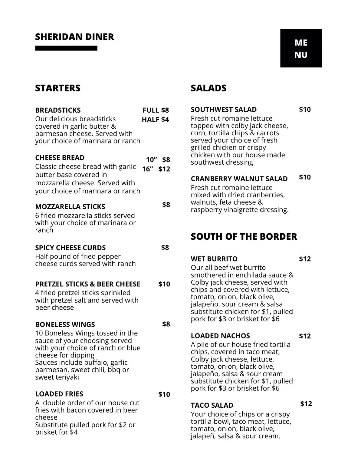Menu 3