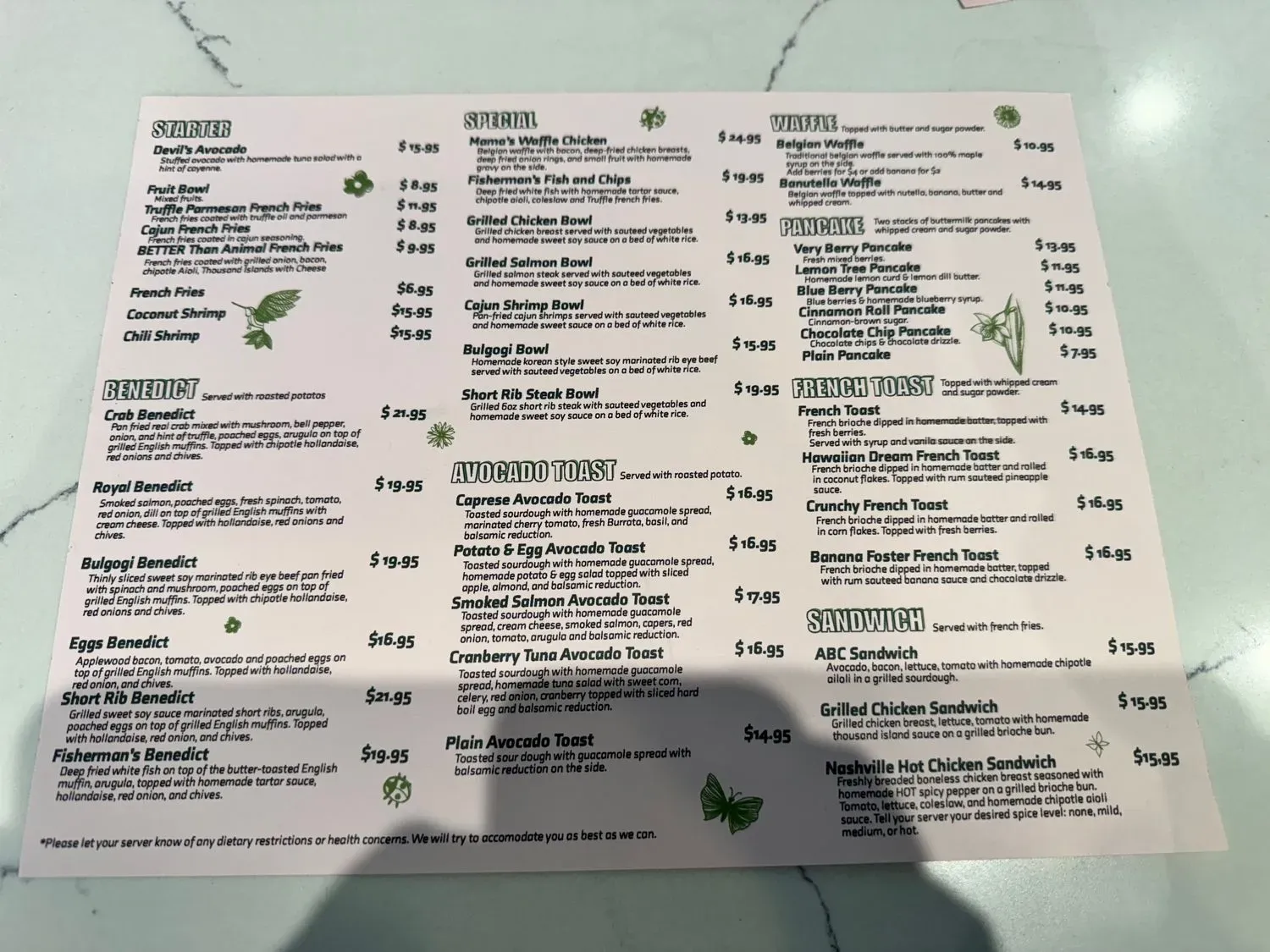 Menu 1