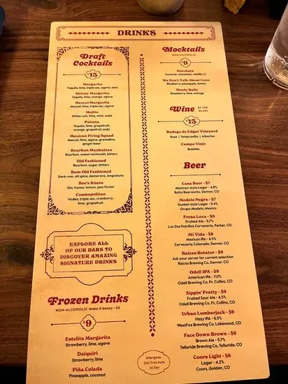 Menu 5