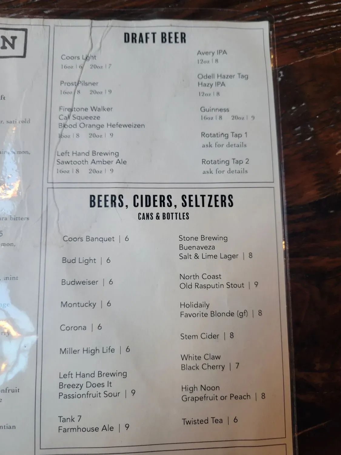 Menu 6