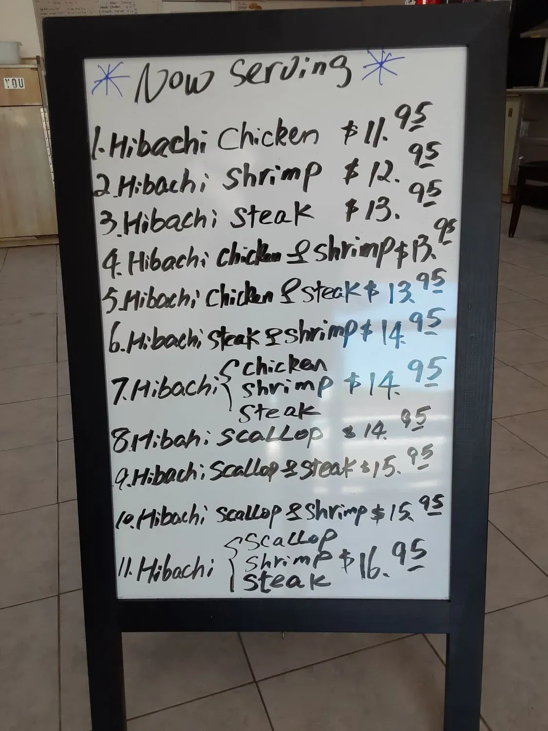 China One Menu - Updated November 2025