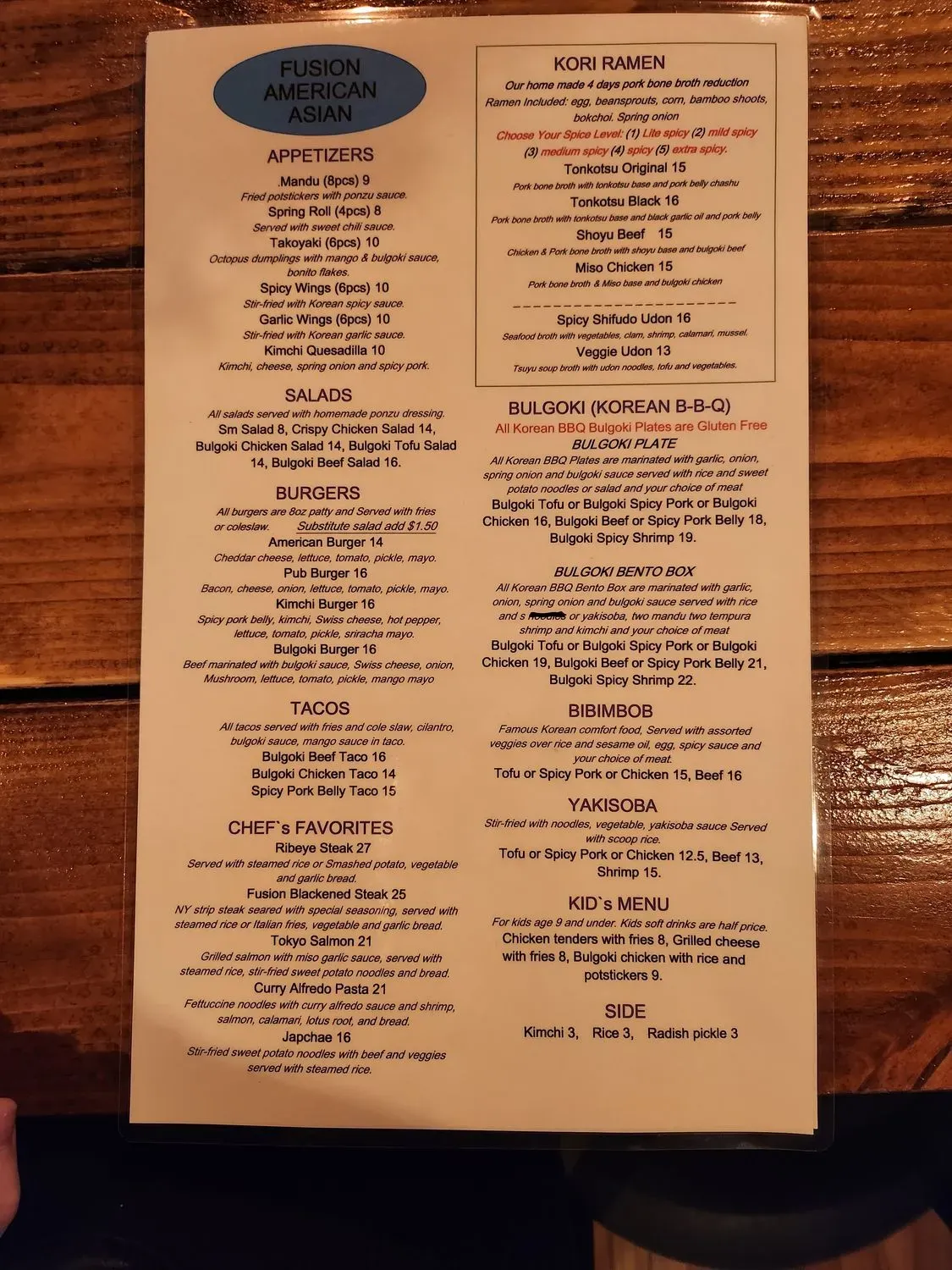 Menu 2