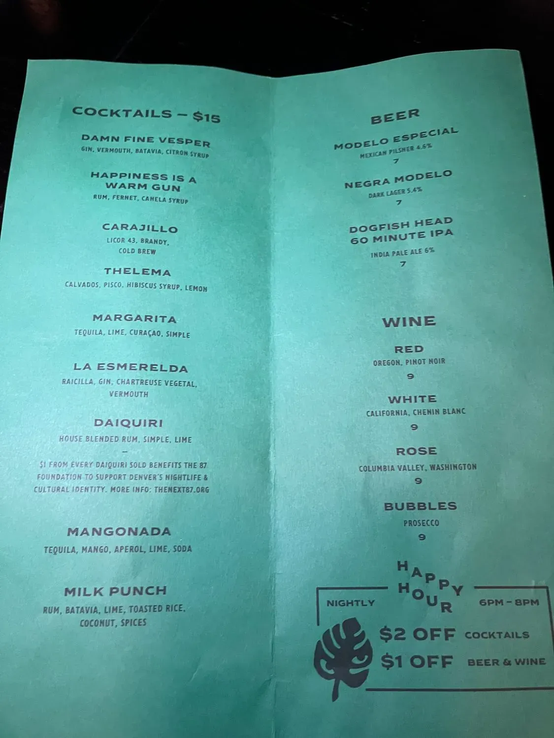 Menu 1