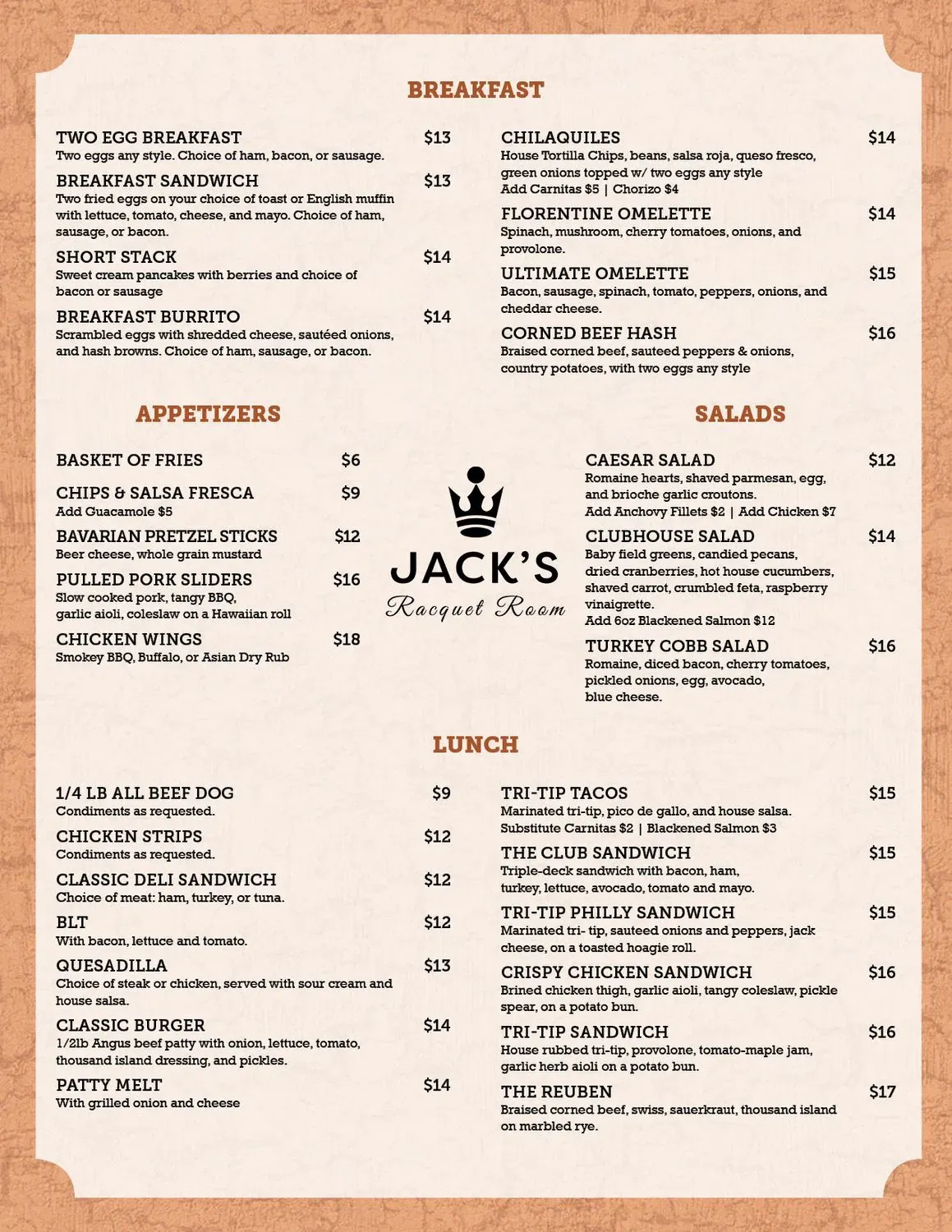 Menu 1