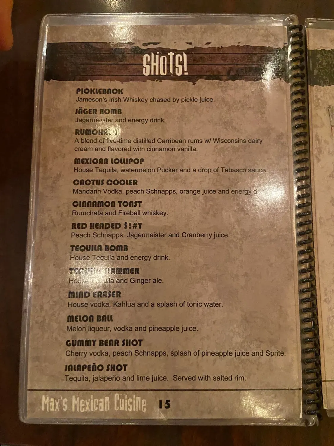 Menu 4