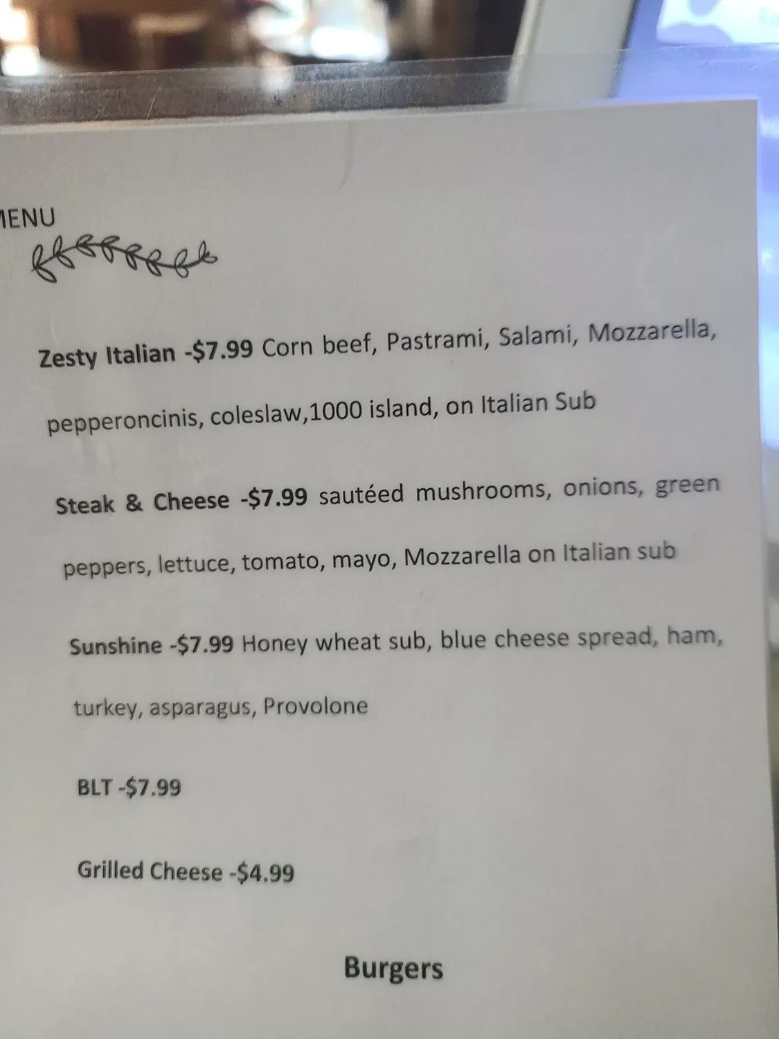 Menu 3